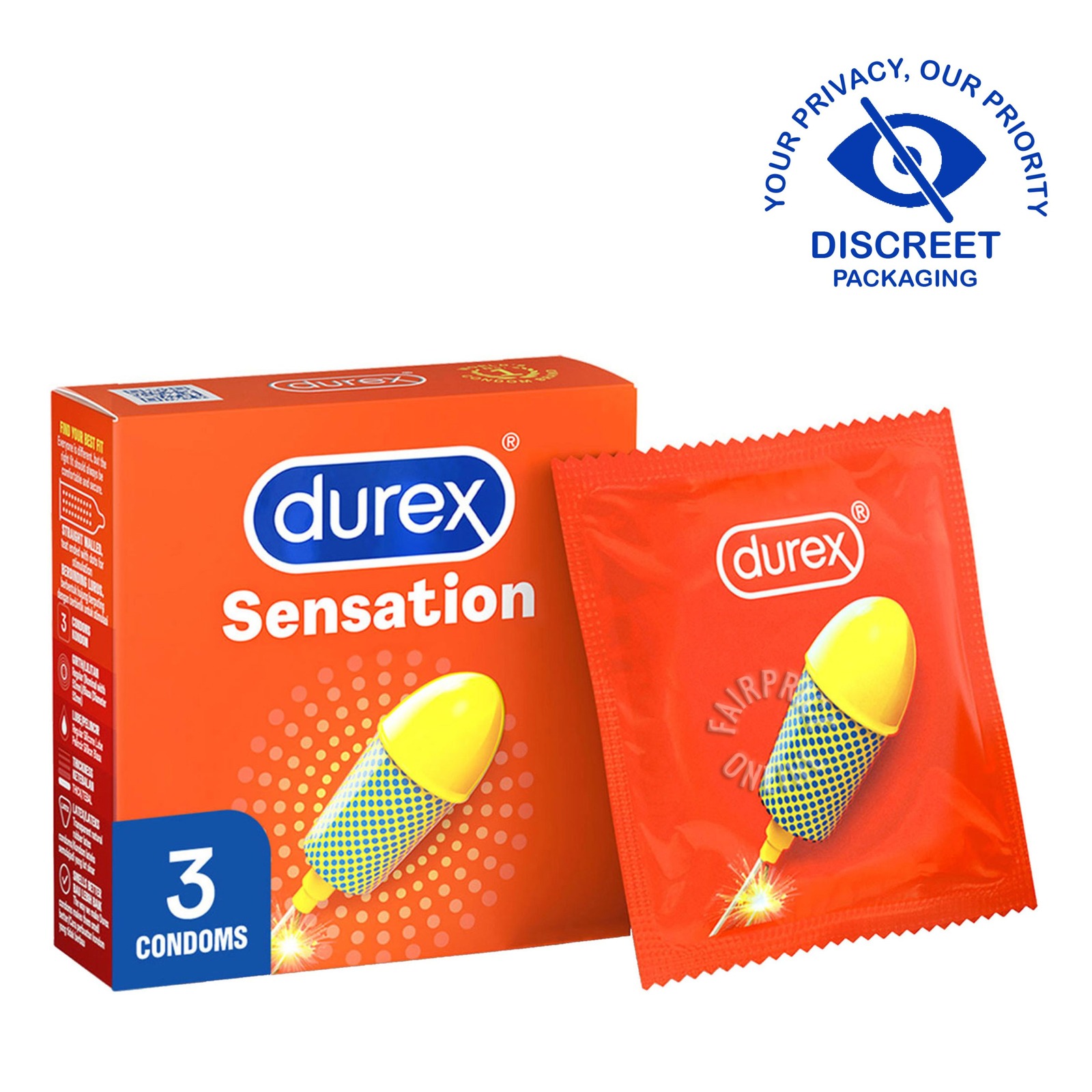 Durex Condoms - Sensation 3 per pack