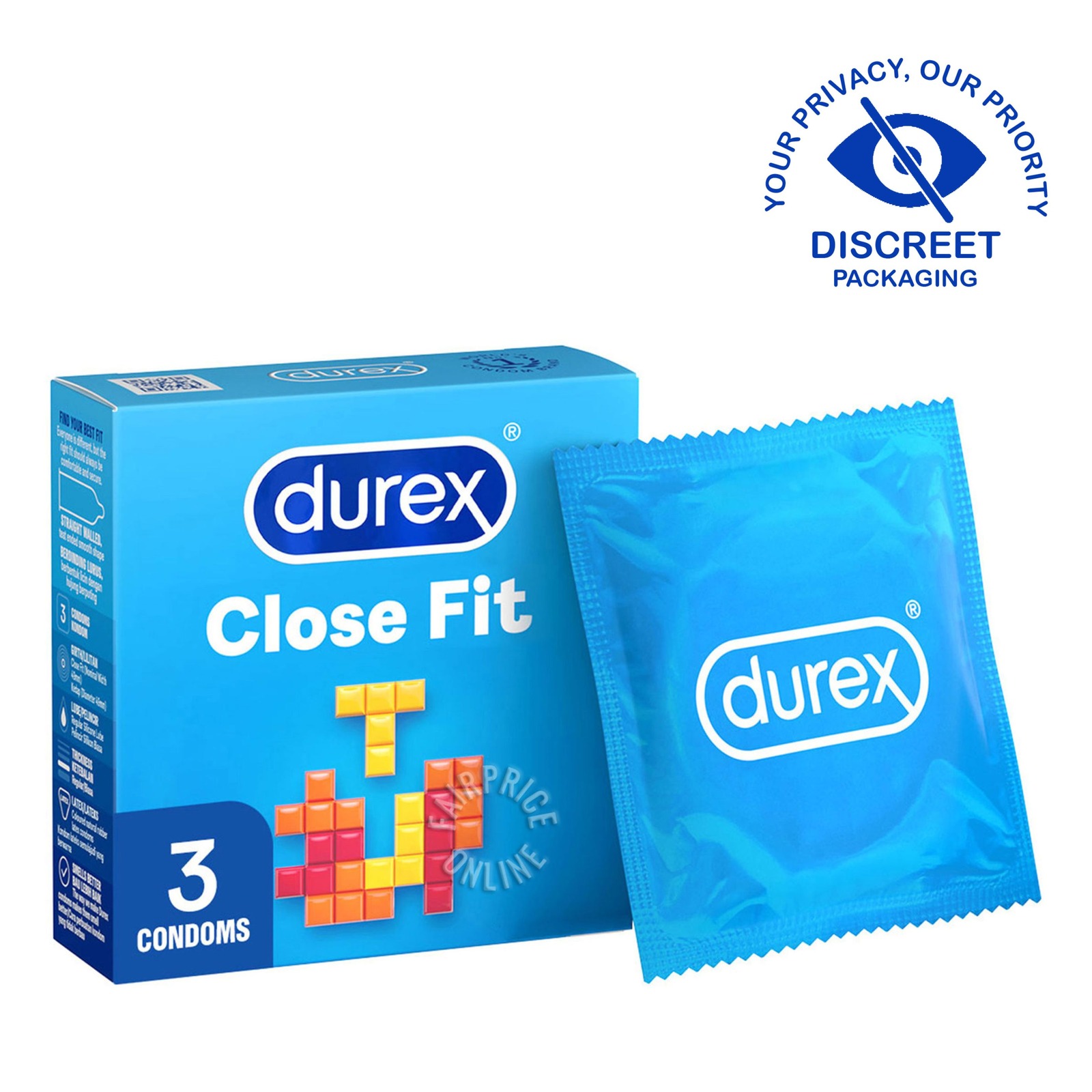 Durex Condom - Close Fit 3 per pack