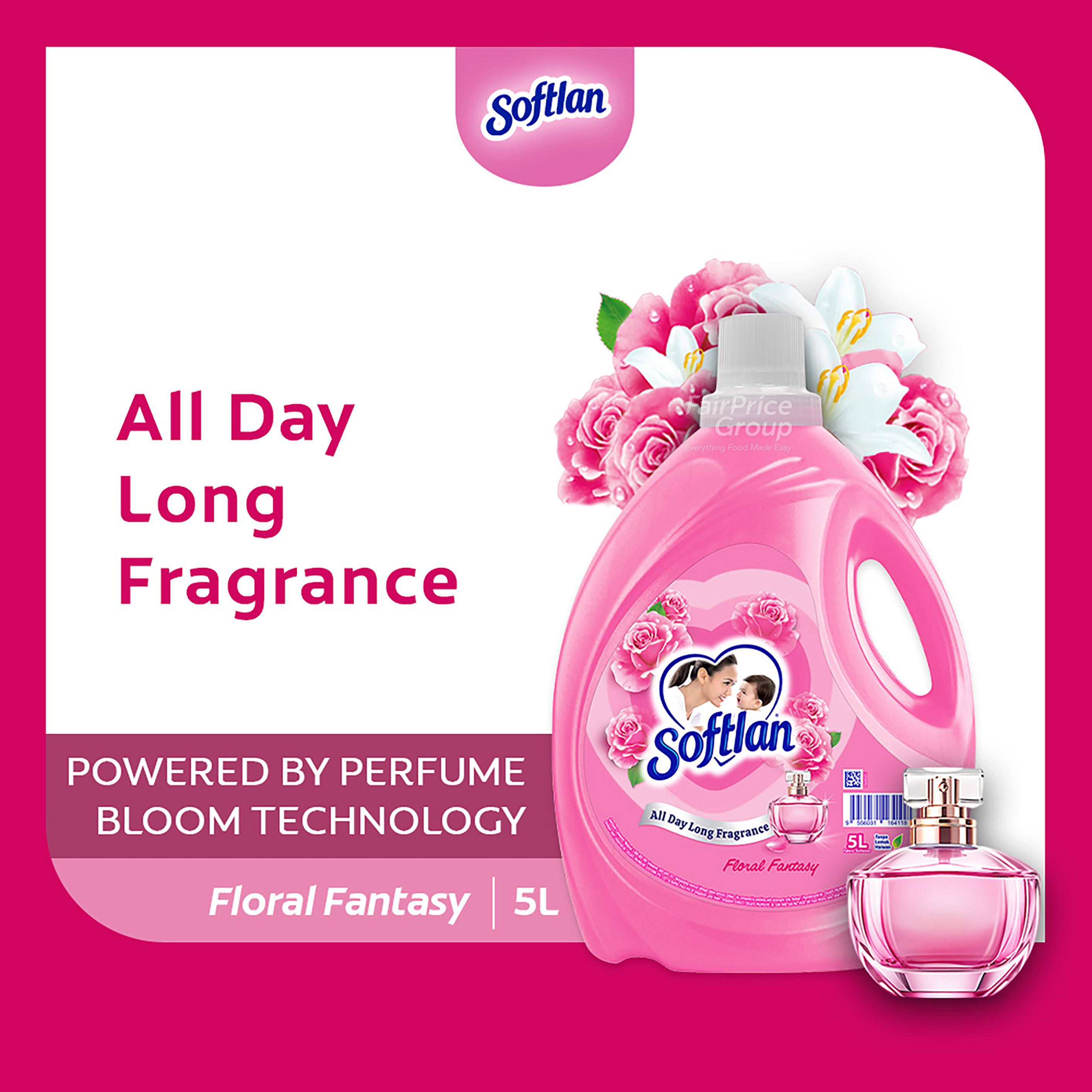 Softlan Fabric Conditioner Softener - Floral Fantasy 5L