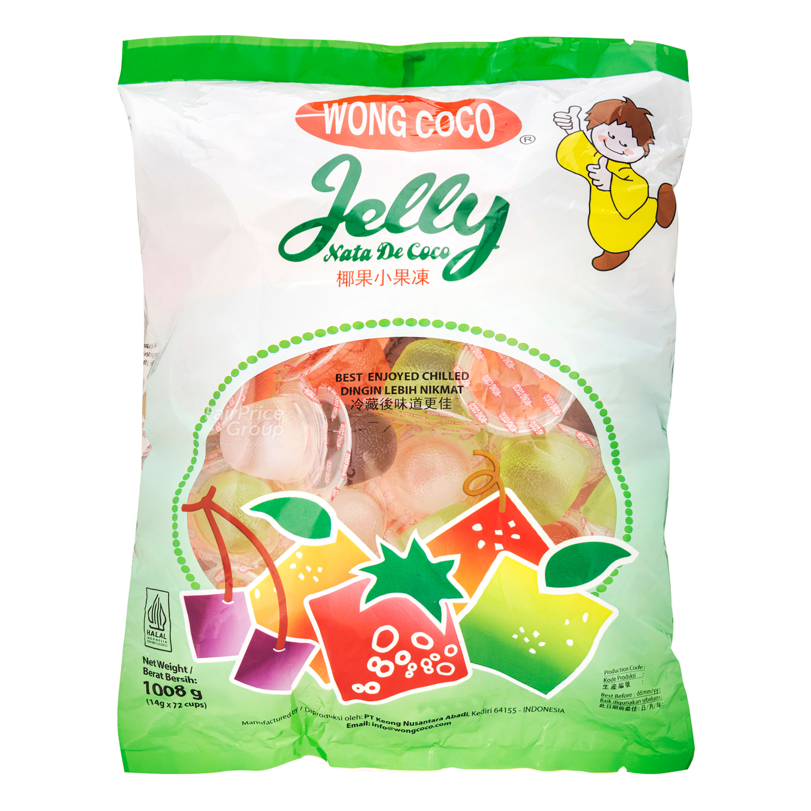 Wong Coco Mini Jelly Nata De Coco - Mixed Fruits
