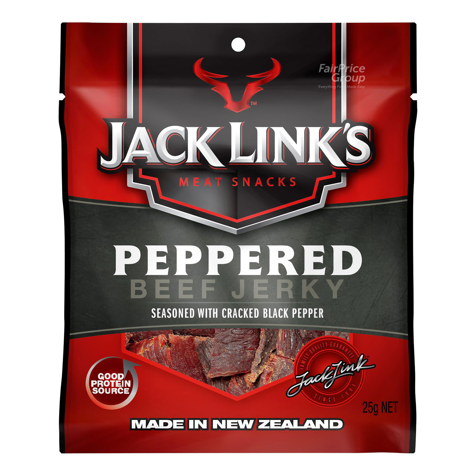 Jack Link's Meat Snacks Beef Jerky - Peppered 25g