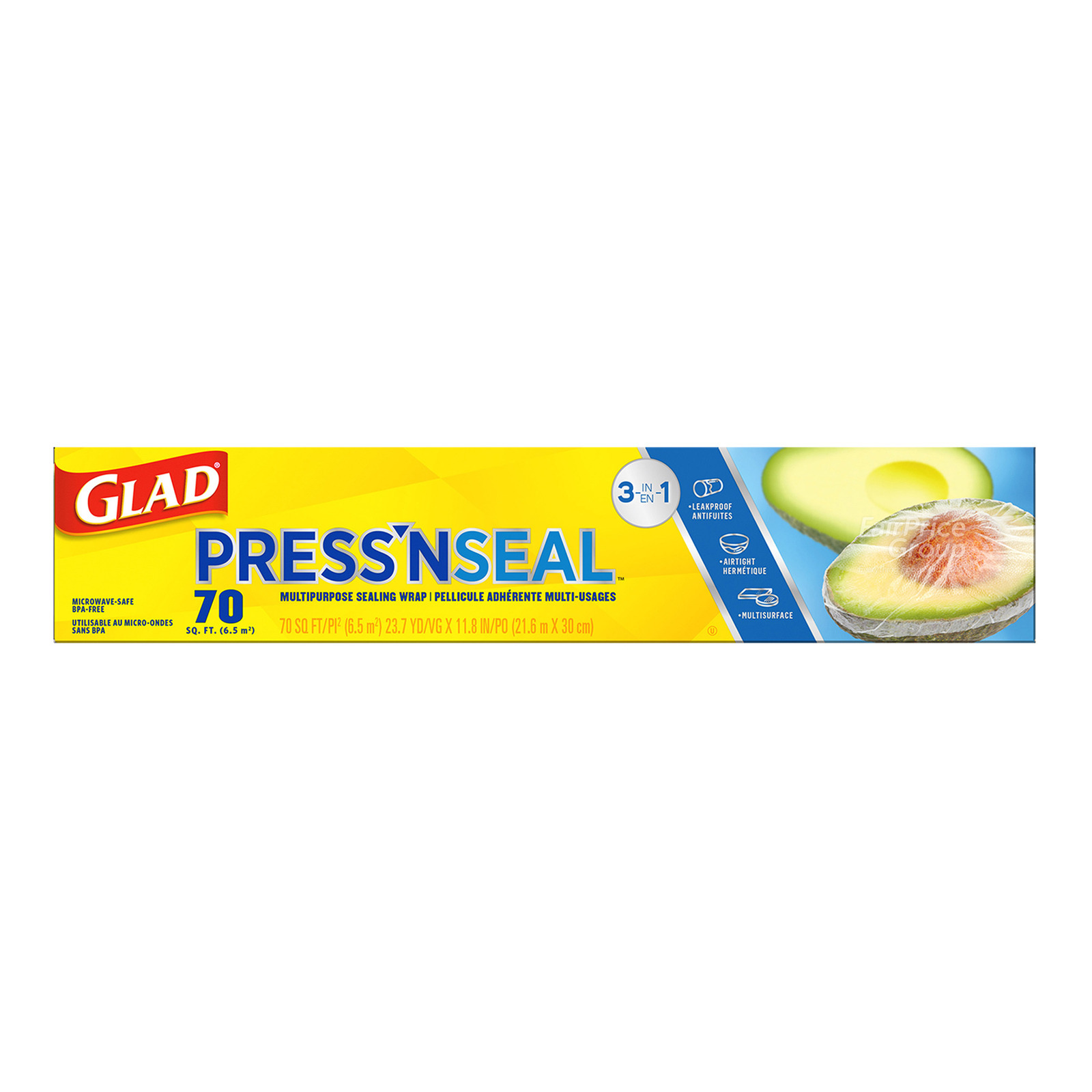 Glad Press' n Seal Wrap (70 square feet) 1 per pack