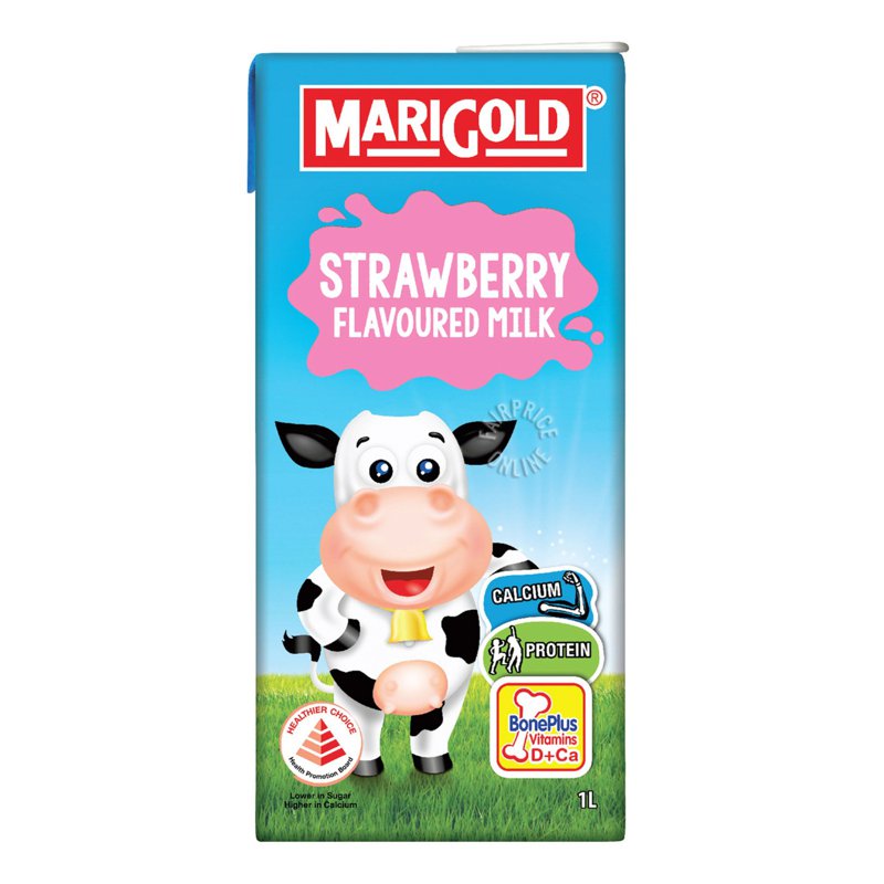 Marigold Uht Packet Milk - Strawberry