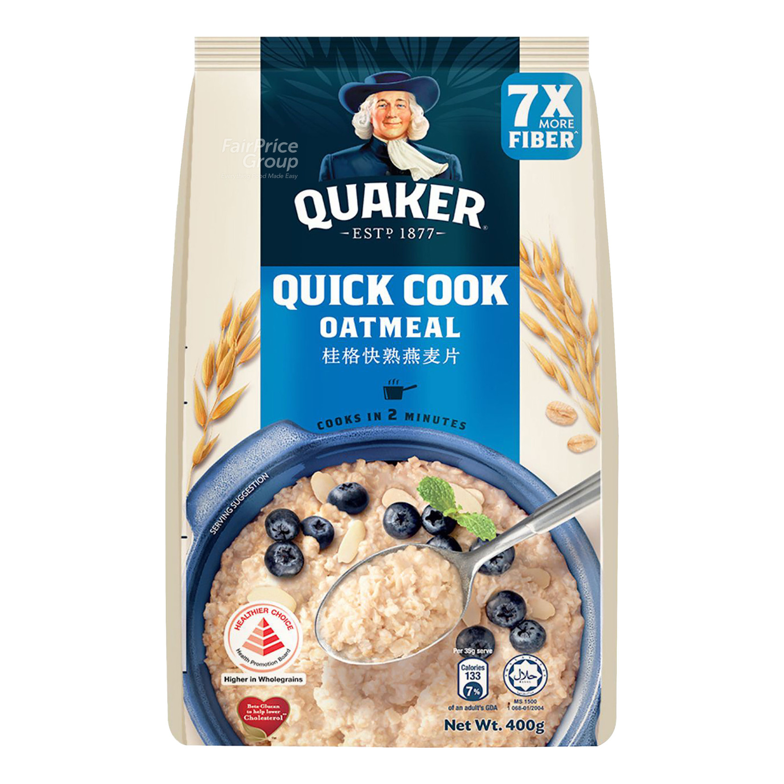 Quaker Oats Oatmeal - Quickcook (Refill Pack)