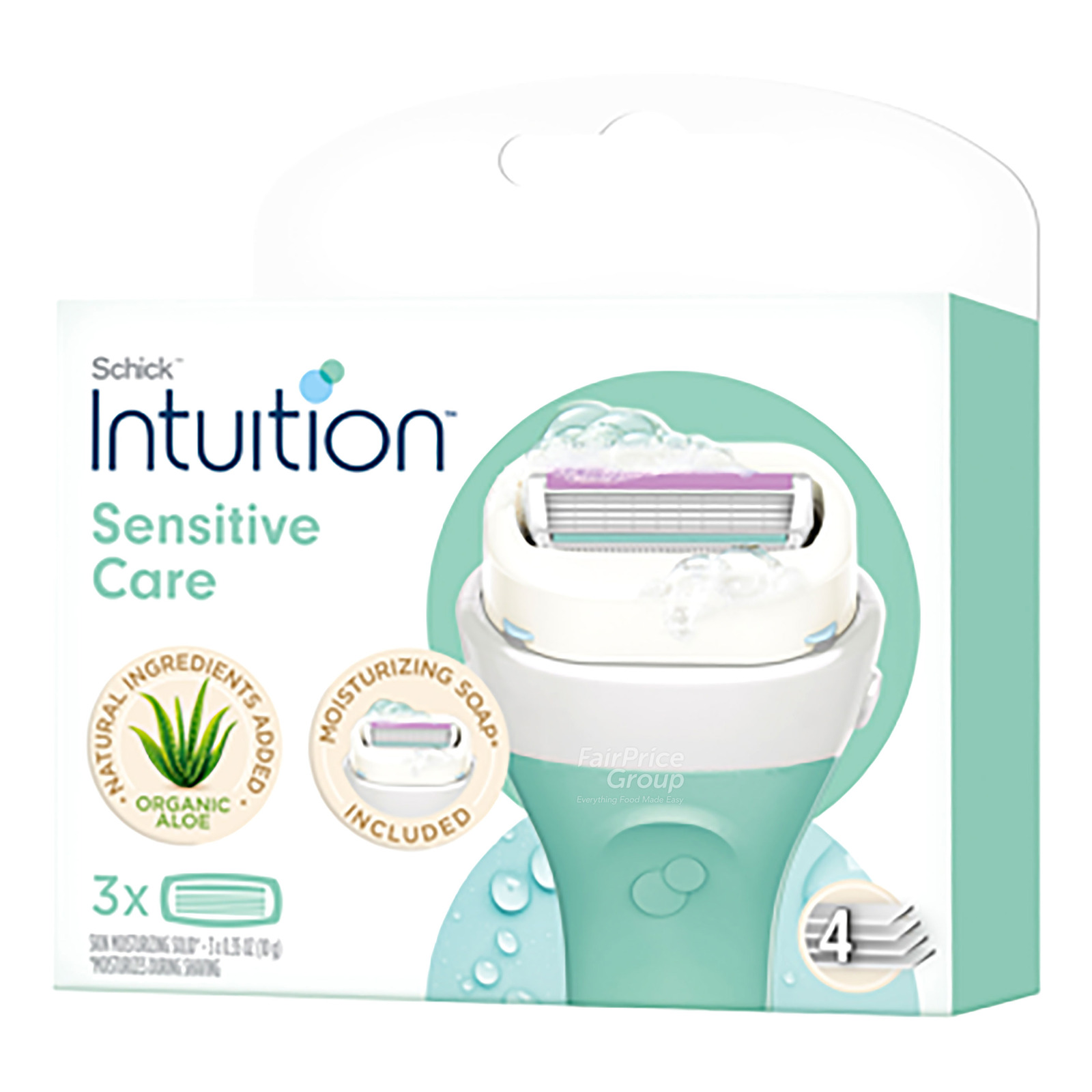 Schick Razor Cartridge Refill - Intuition (Sensitive Care) 3 per pack