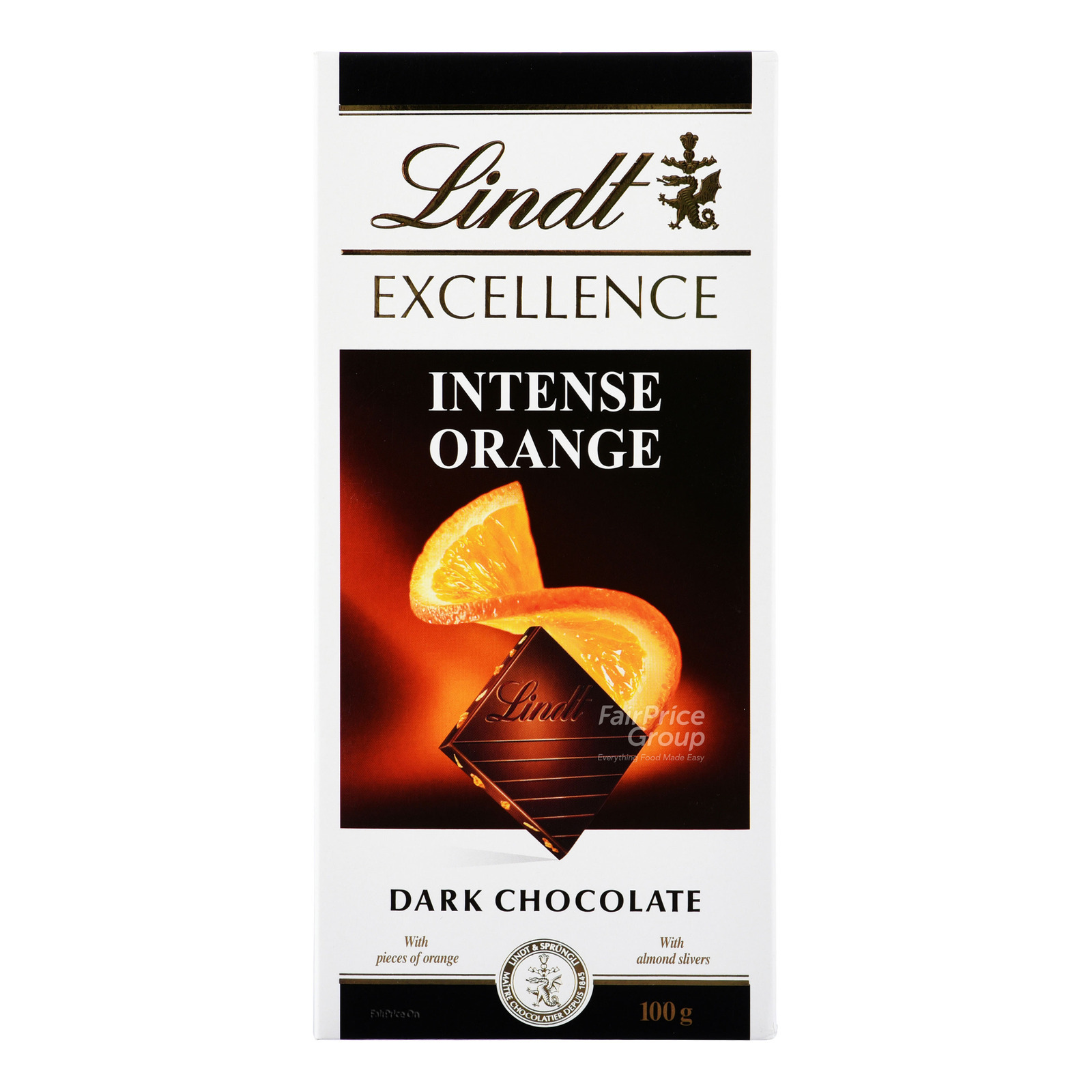 Lindt Excellence Chocolate Bar - Intense Orange (Dark) 100g