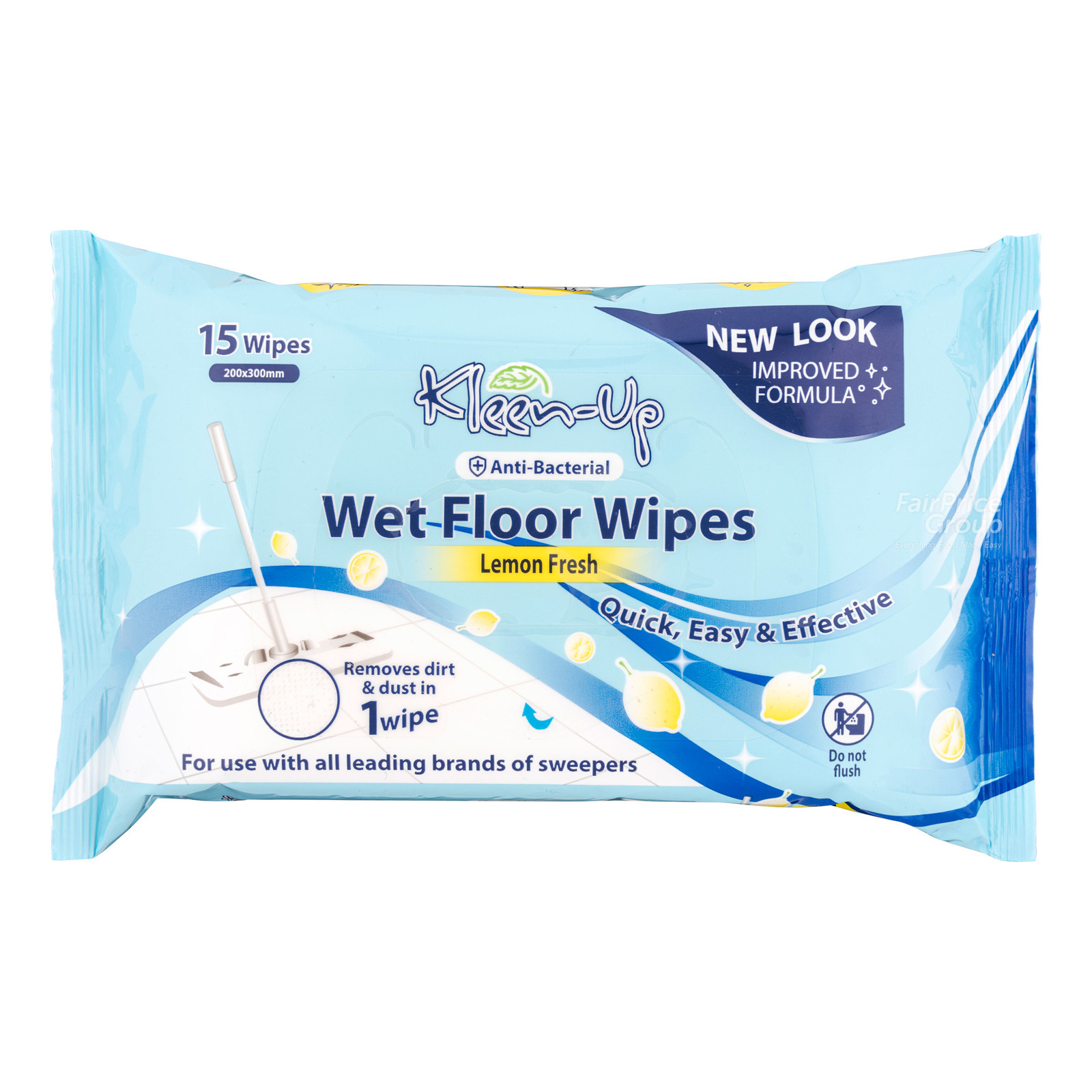 Kleen-Up Wipes - Wet Floor 15 per pack
