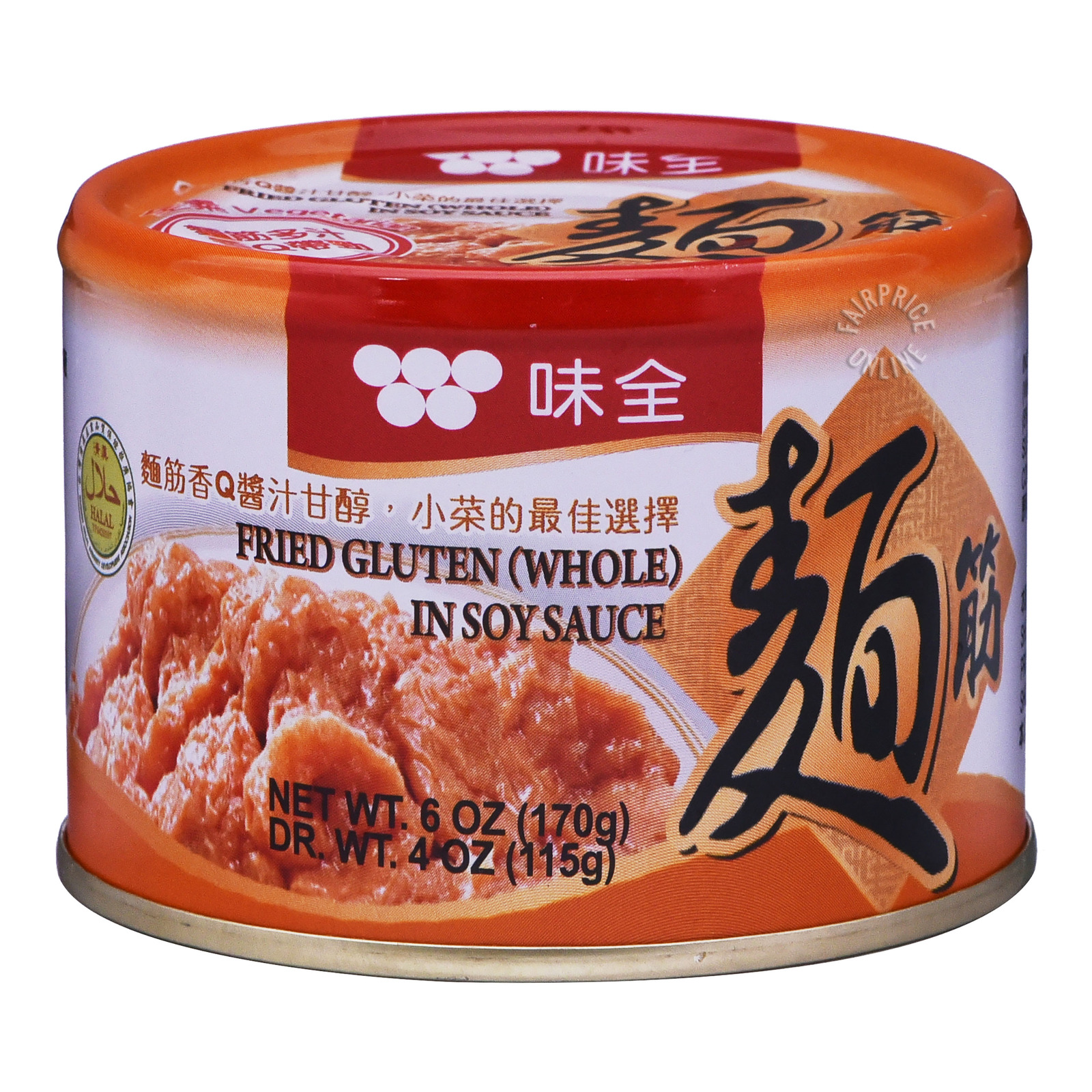 Wei Chuan Fried Gluten (Granule) in Soy Sauce 170g