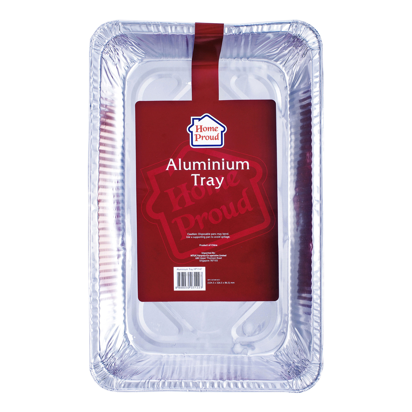 HomeProud Aluminium Tray (52.45 x 32.65 x 8.65cm) 1 per pack