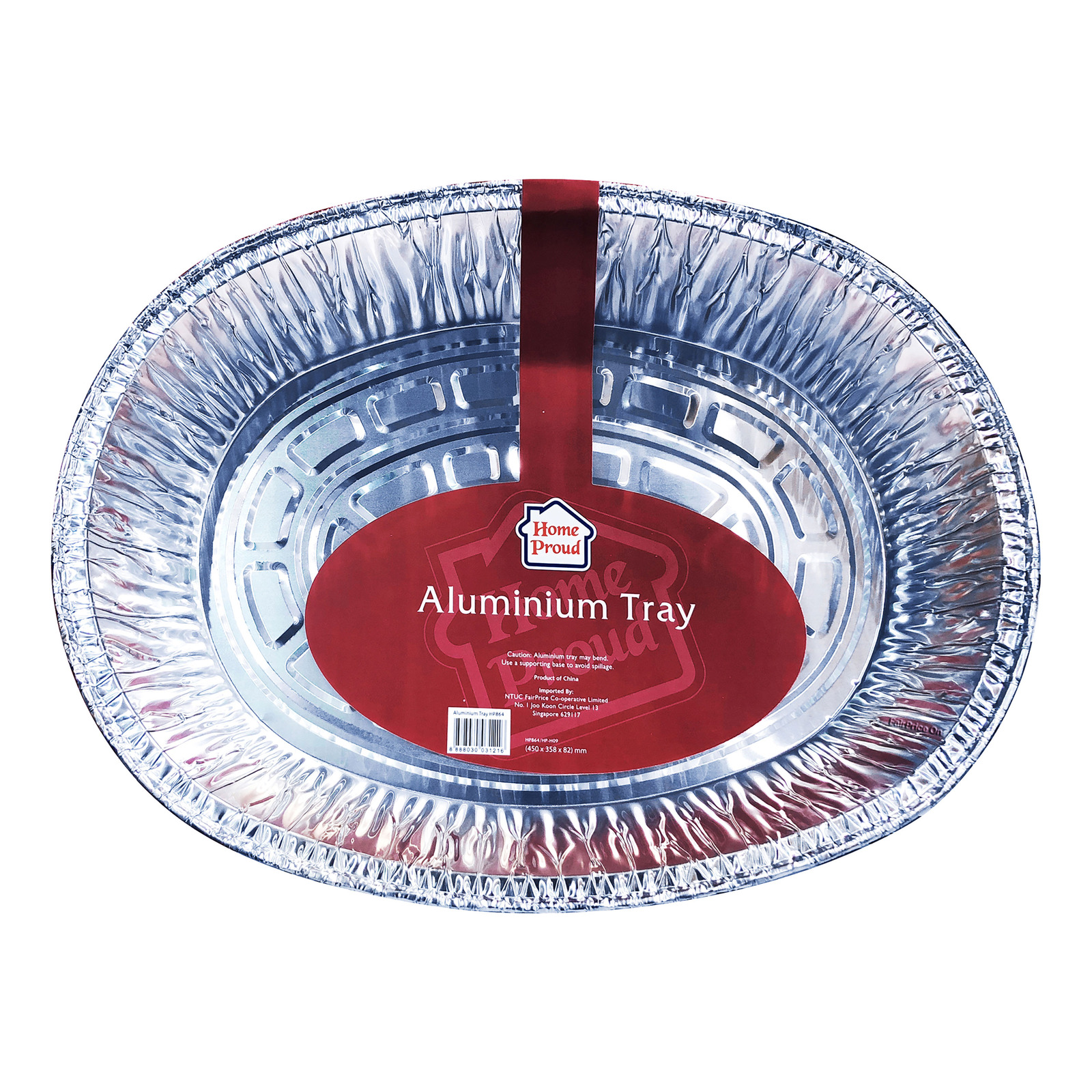 HomeProud Aluminium Tray - Round 1 per pack