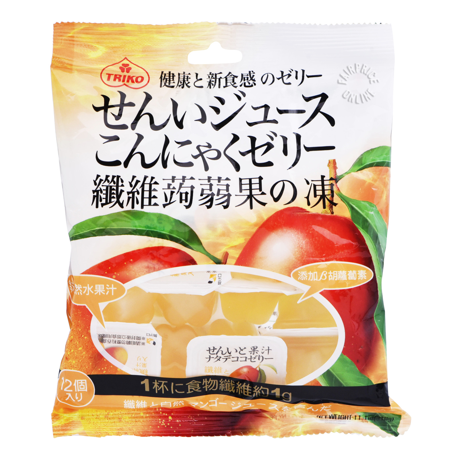 Triko Fibre Konjac Coconut Jelly - Mango