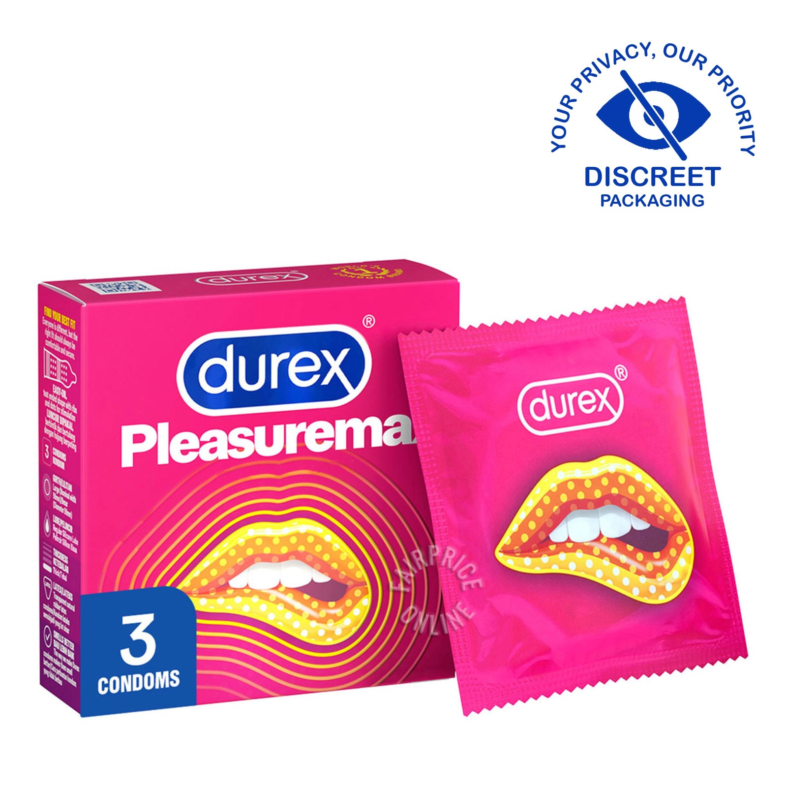Durex Condom - Pleasuremax 3 per pack