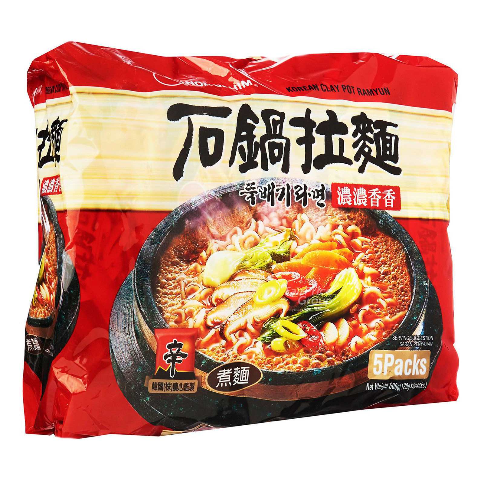 Nongshim Instant Noodle - Korean Clay Pot 5 x 120g