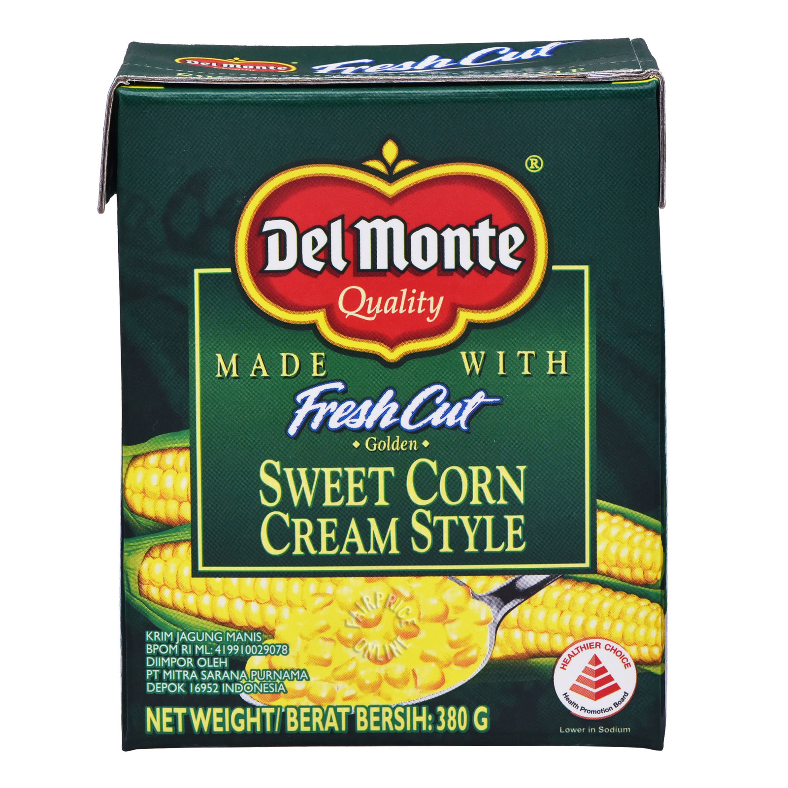 Del Monte Fresh Cut Golden Sweet Corn - Cream Style (Box) 380g