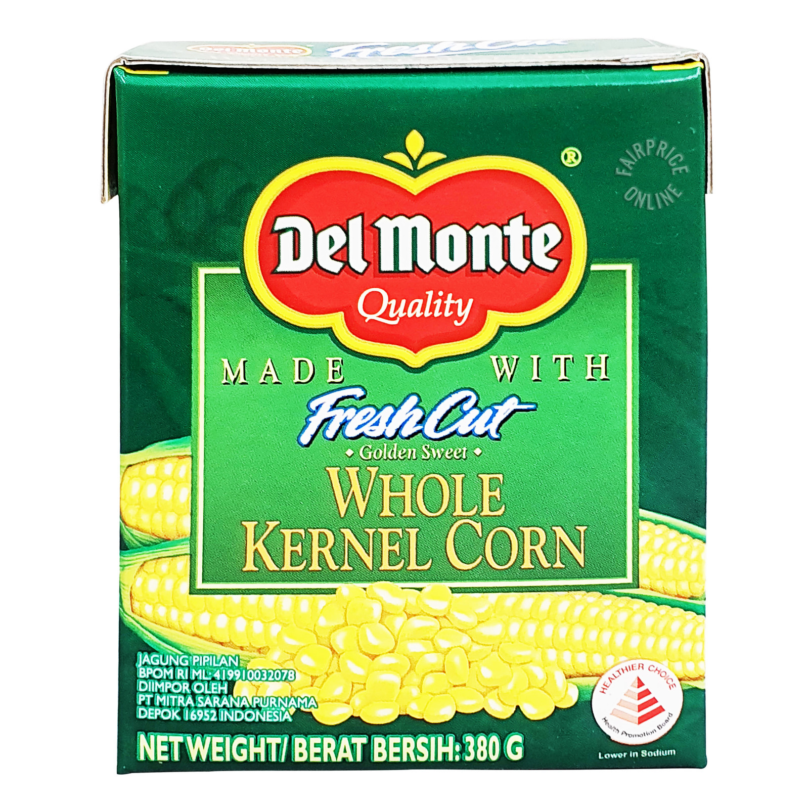 Del Monte Fresh Cut Golden Sweet Corn - Whole Kernel (Box) 380g
