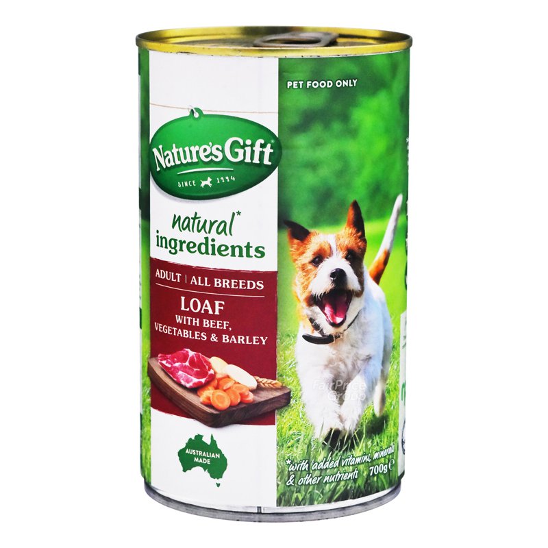 Nature'S Gift Meal Time Dog Can Food - Beef Barley & Vegetables