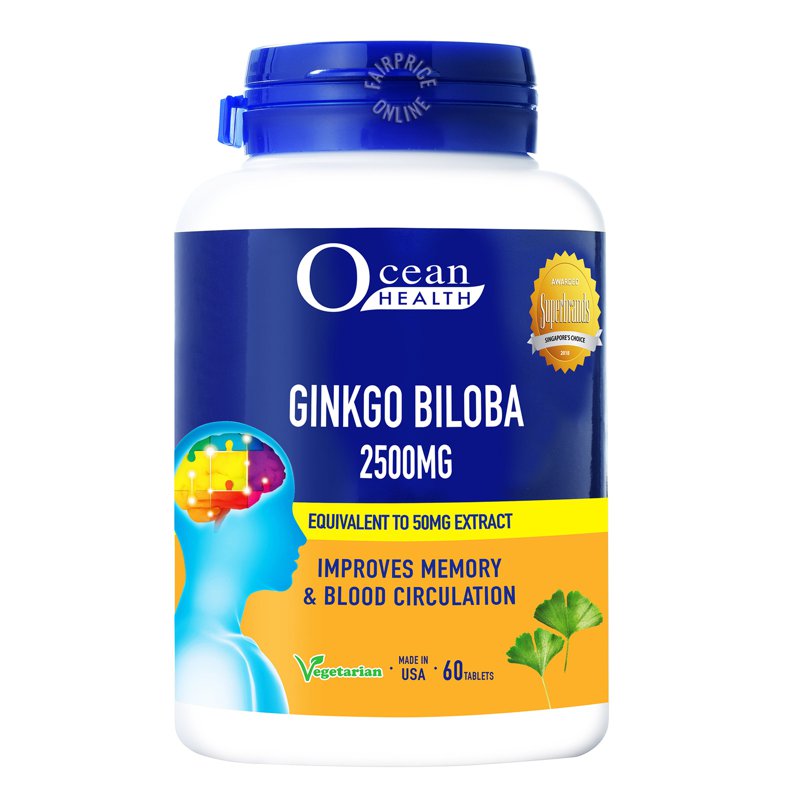 Ocean Health Vegetarian Gingko Biloba Tablet 60 per pack