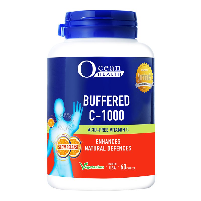 Ocean Health Vegetarian Buffered C-1000 Caplet 60 per pack