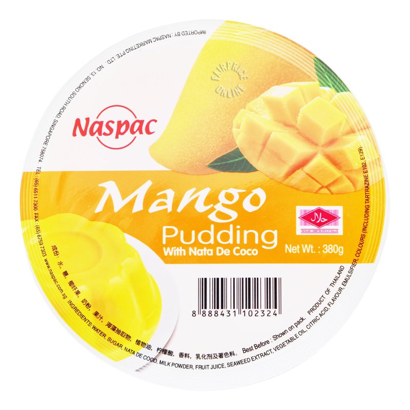 Naspac Pudding with Nata De Coco - Mango