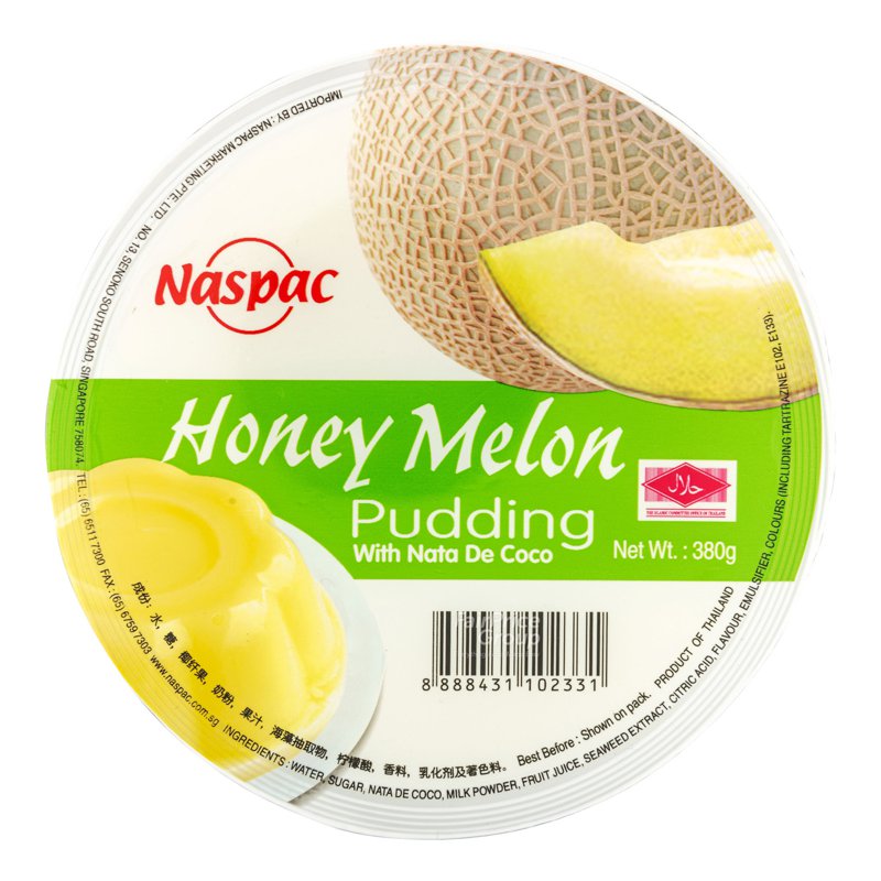 Naspac Pudding with Nata De Coco - Honey Melon