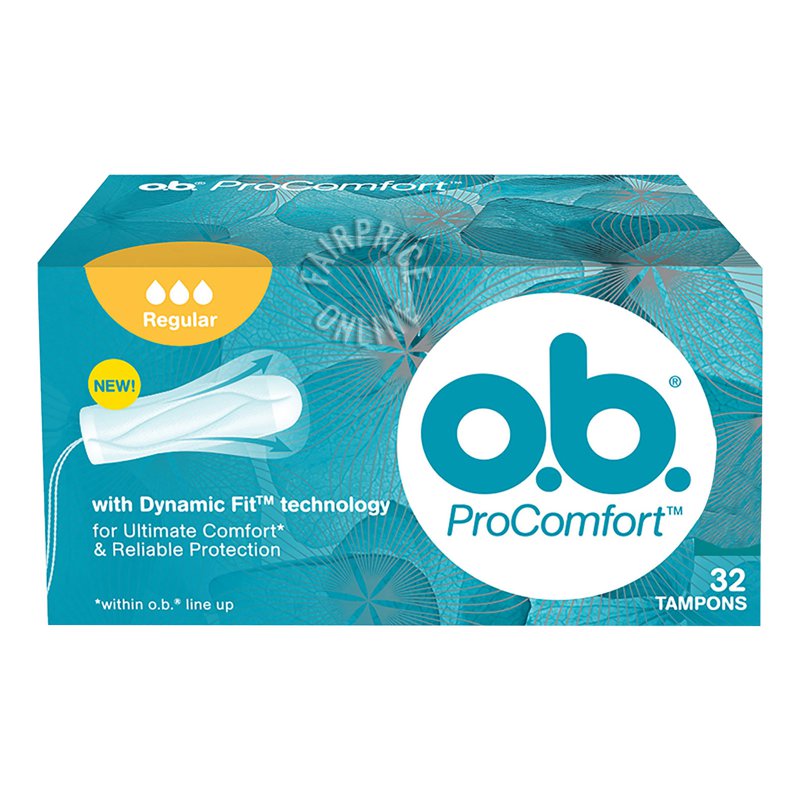O.B ProComfort Tampons - Regular 32 per pack
