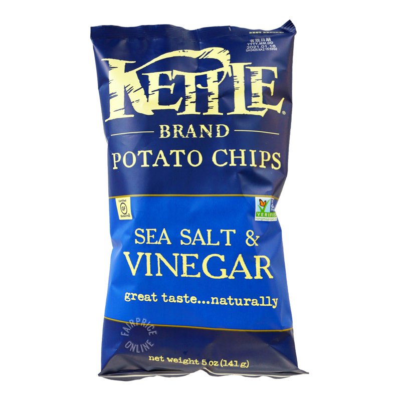 Kettle Brand Potato Chips - Sea Salt & Vinegar