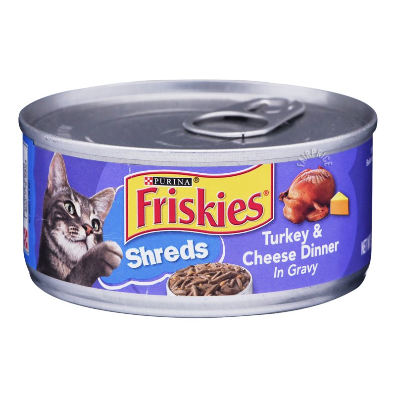 Friskies Cat Can Food - Turkey & Cheese in Gravy 156g