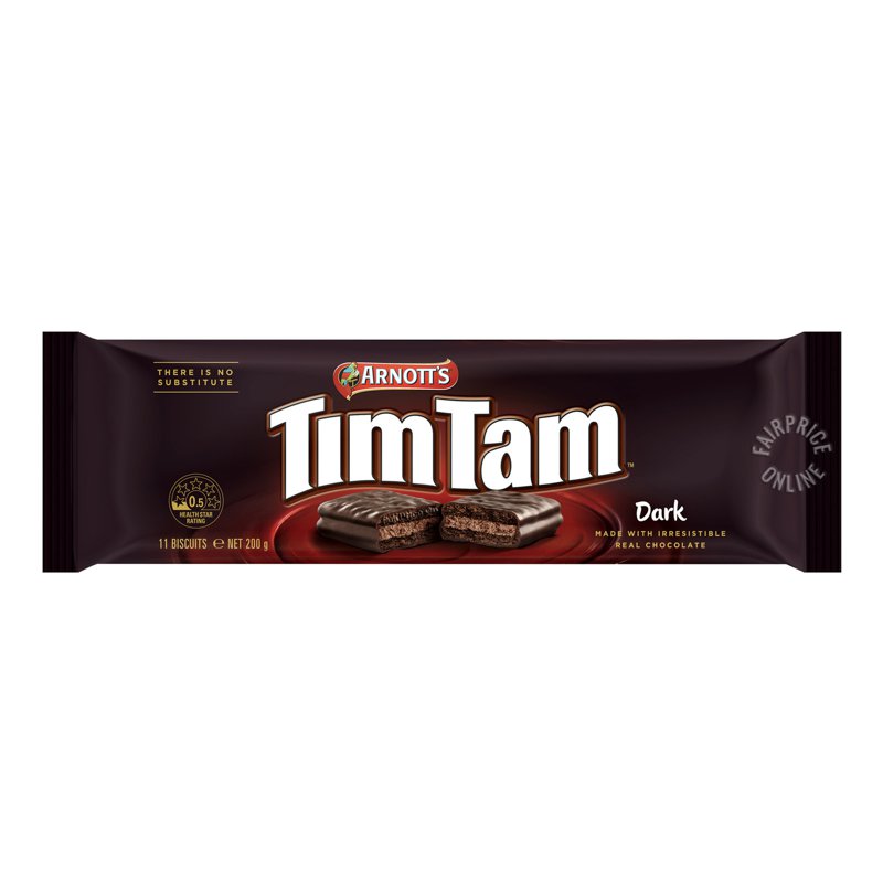 Arnott's Tim Tam Biscuits - Dark Chocolate 200g