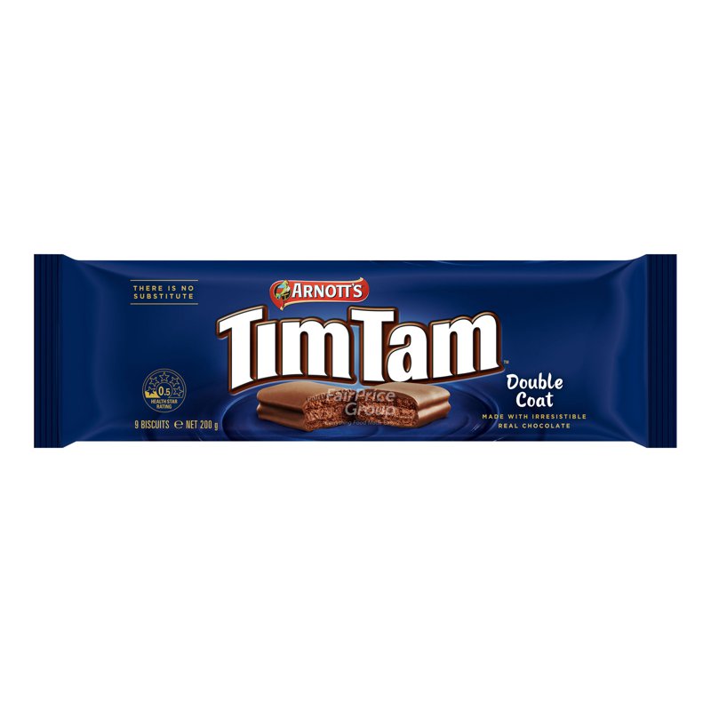 Arnott's Tim Tam Biscuits - Double Coat 200g (9 per pack)