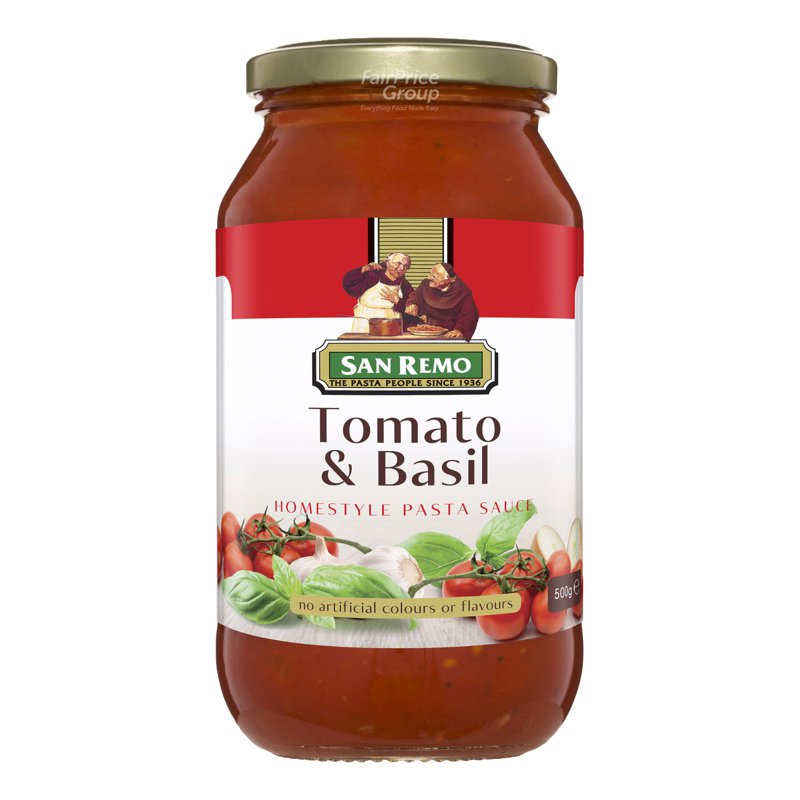 San Remo Pasta Sauce - Tomato & Basil