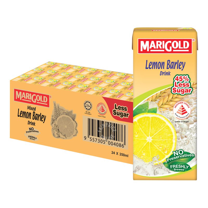 Marigold Packet Drink - Lemon Barley (Less Sweet) (Ctn)