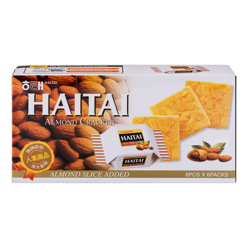 Haitai Crackers - Almond 6 x 6 per pack