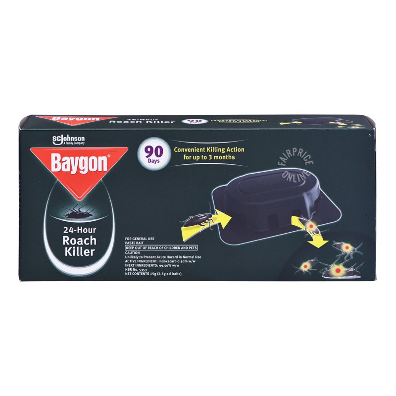 Baygon 24-Hour Roach Killer 6 x 2.5g