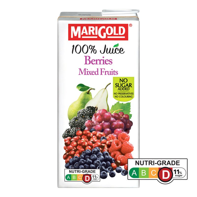 Marigold 100% Packet Juice - Berries Mixed Fruits