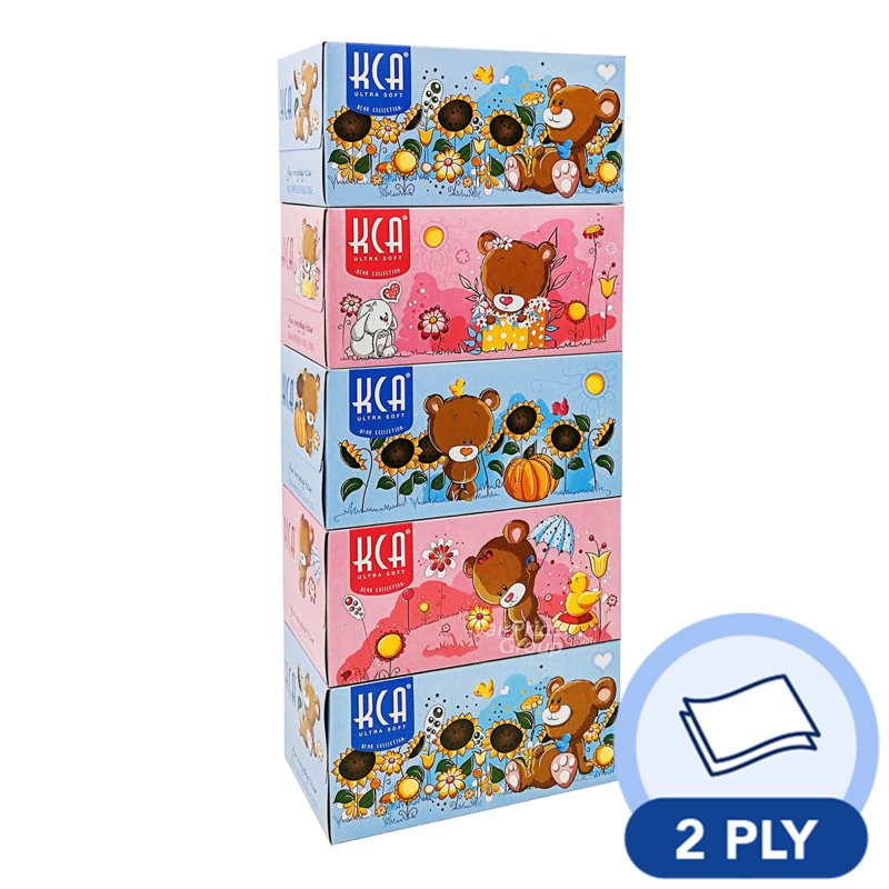 KCA Tissue Box - Facial (2ply) 5 x 170 per pack