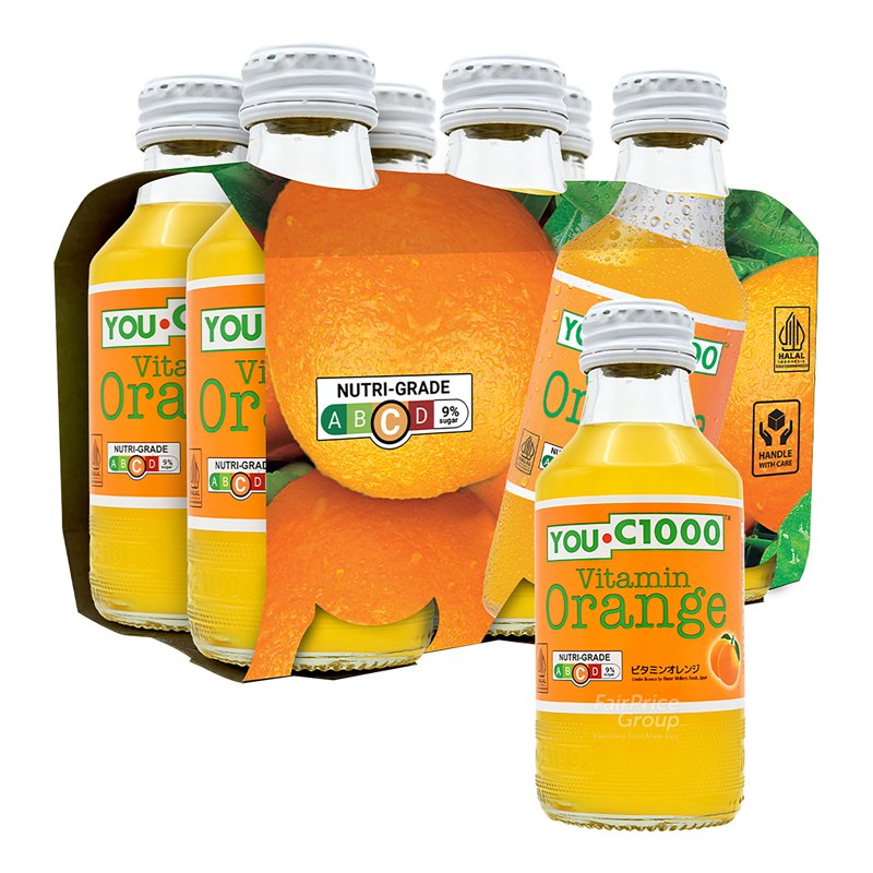 You-C1000 Vitamin Bottle Drink - Orange