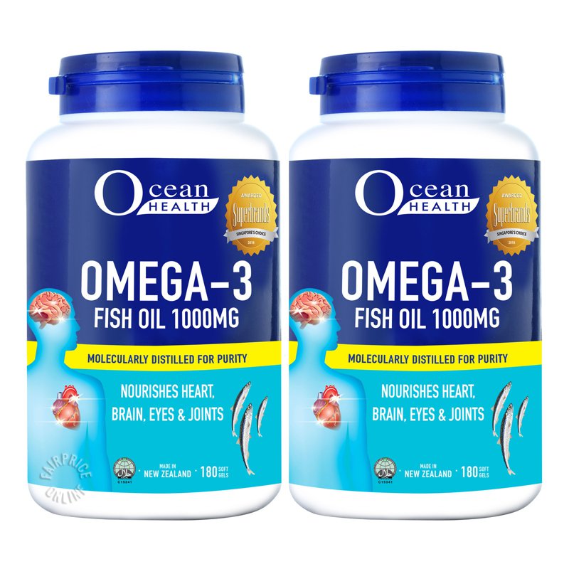 Ocean Health Omega 3 Soft Gel 2 x 180 per pack