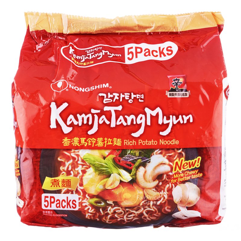 Nongshim Instant Noodle - Rich Potato 5 x 120g