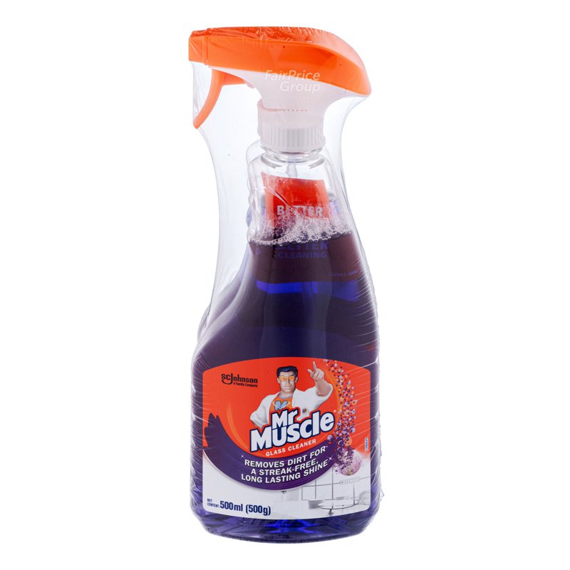 Mr Muscle Glass Cleaner with Refill - Lavender 500ml