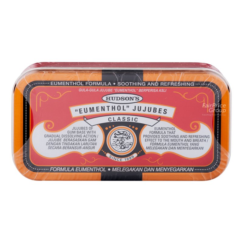 Hudson's Eumenthol Jujubes Lozenges - Classic (Red) 50g