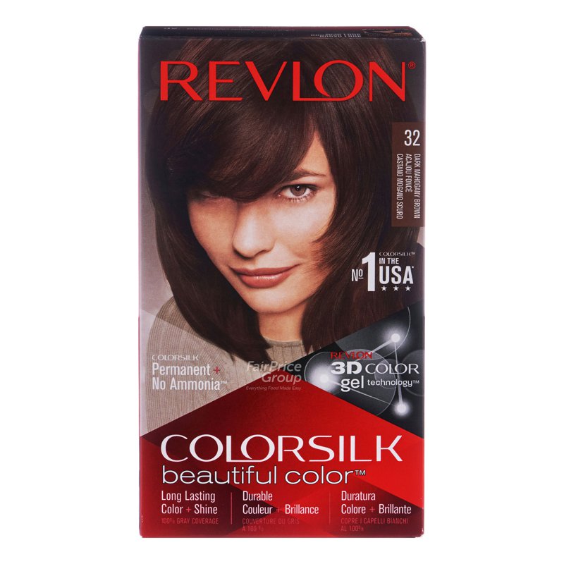 Revlon ColorSilk Hair Colour - 32 Dark Mahogany Brown 1 per pack