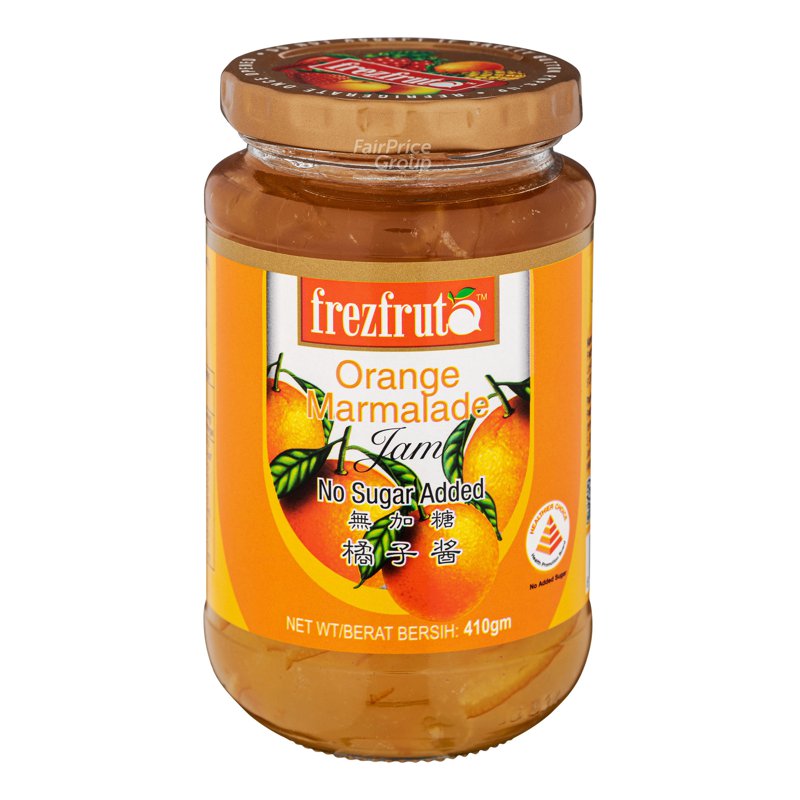 Frezfruta Jam - Orange Marmalade (No Sugar Added) 410g