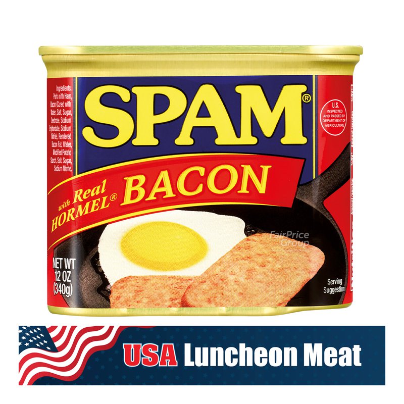 Hormel Spam Luncheon Meat - Hormel Bacon 340g