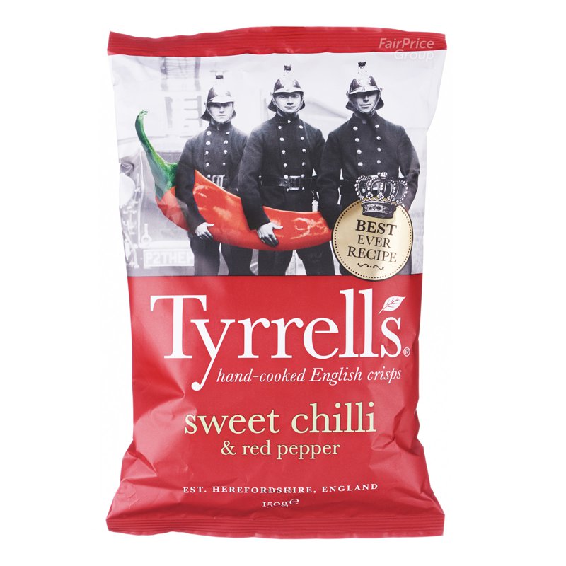 Tyrrells Hand Cooked Potato Chips - Sweet Chili & Red Pepper