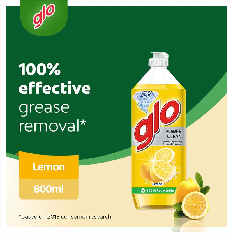 Glo Dishwashing Liquid - Lemon