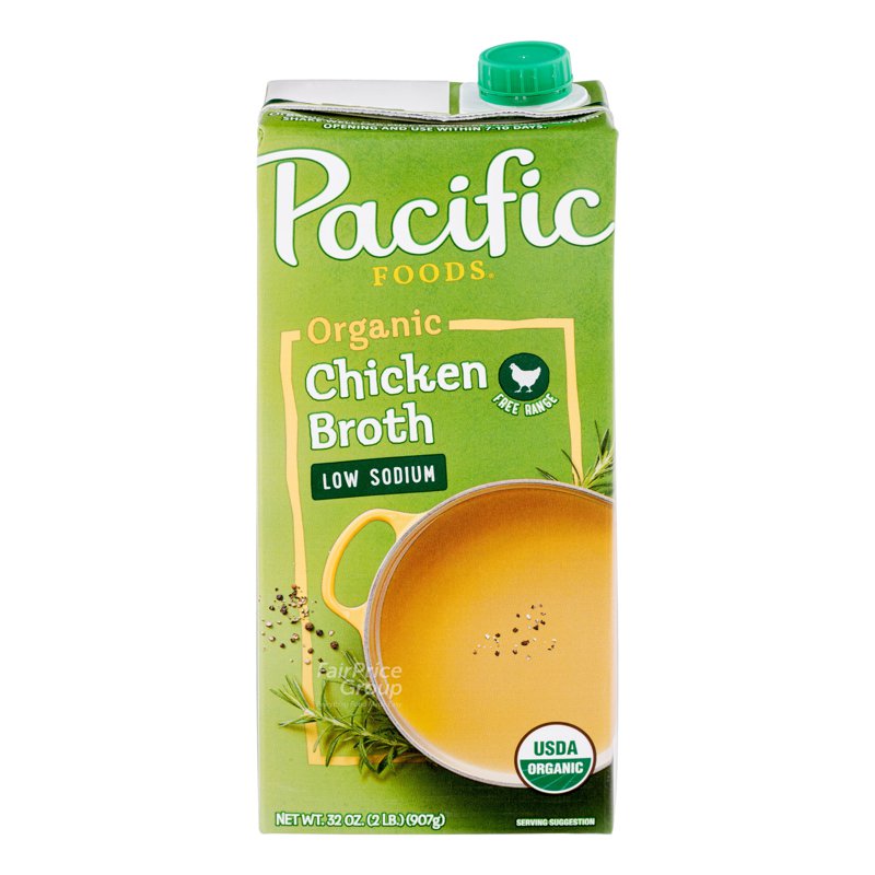 Pacific Organic Broth - Free Range Chicken (Low Sodium)