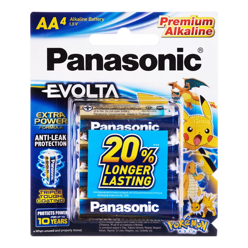 Panasonic Evolta Alkaline Battery - AA 4 per pack