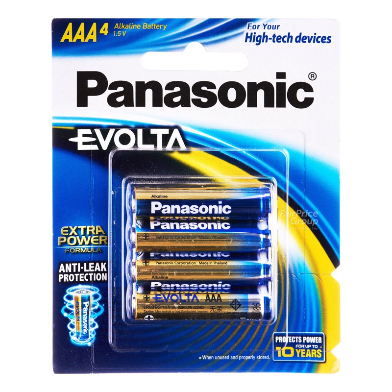 Panasonic Evolta Alkaline Battery - AAA 4 per pack