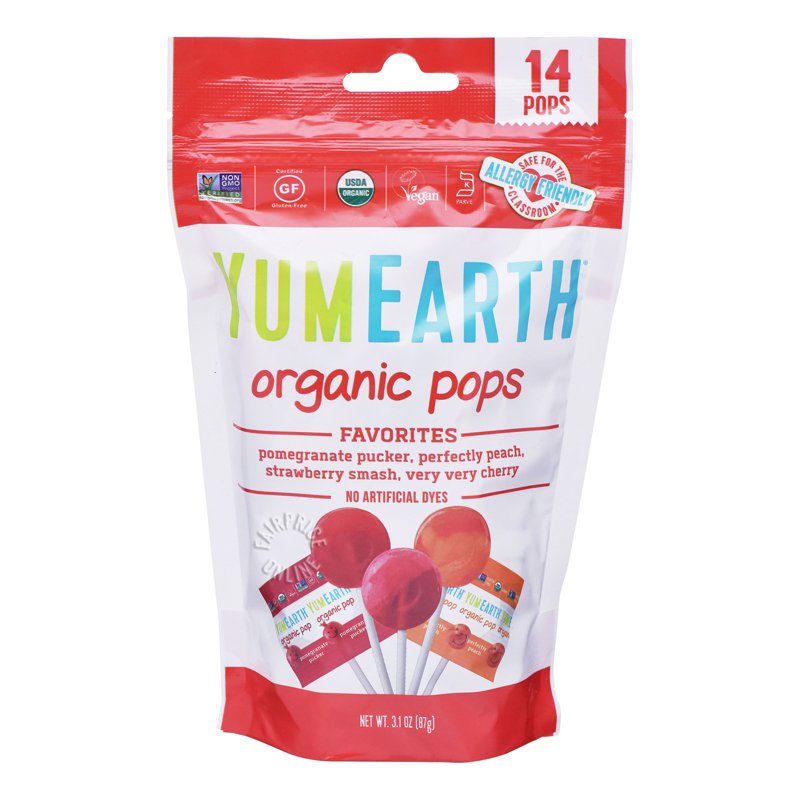 Yum Earth Organics Lollipops - Assorted