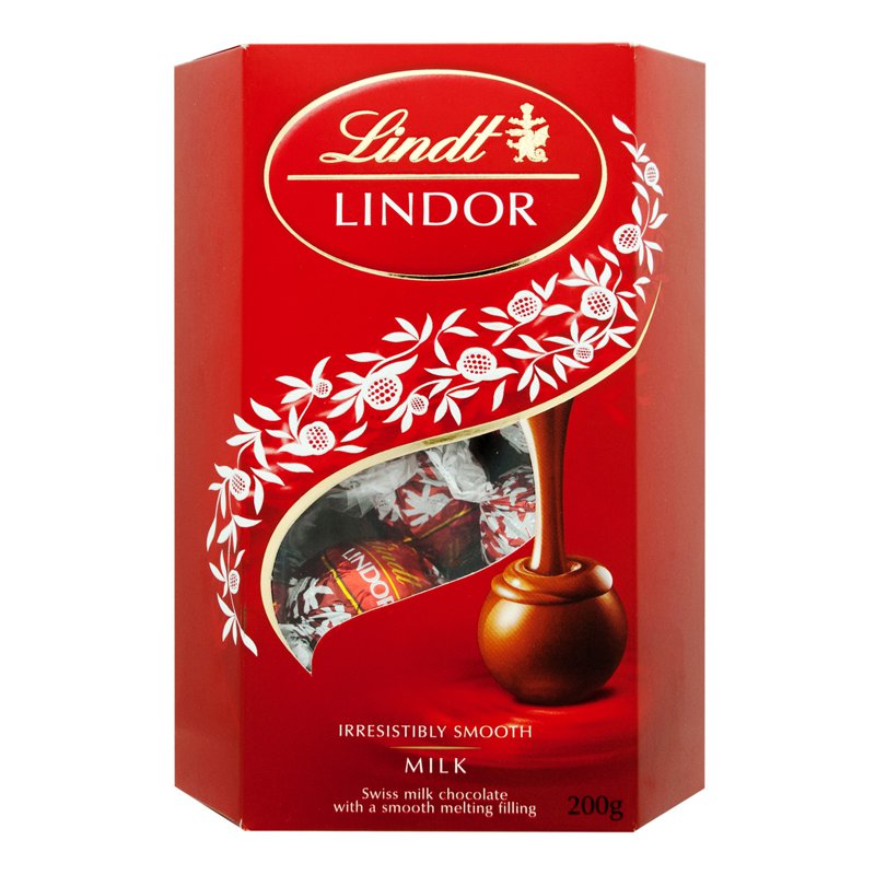 Lindt Lindor Cornet Chocolate Balls - Milk 200g
